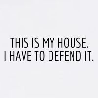 This Is My House. I Have To Defend It. Funny Christmas Sayings Garment-Dyed Sweatshirt