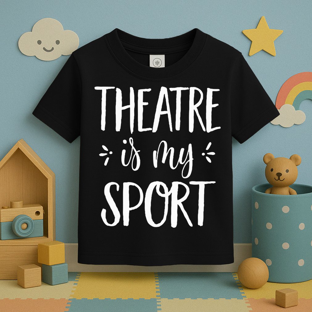Theatre Is My Sport Theatre Gifts For Musical Actors Toddler T-Shirt