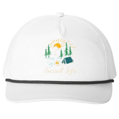 This Is My Camping Happy Camper Scout Life Snapback Five-Panel Rope Hat