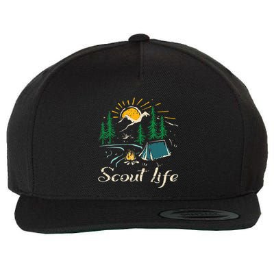 This Is My Camping Happy Camper Scout Life Wool Snapback Cap
