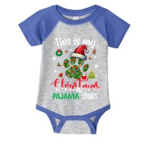 This Is My Christmas Pajama Dog Paw Meaningful Gift Infant Baby Jersey Bodysuit