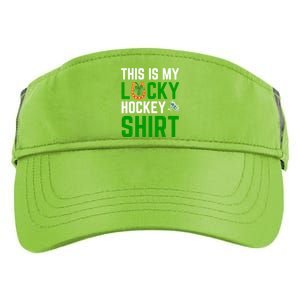 This Is My Lucky Hockey Gift Sport Game St Patrick's Day Funny Gift Adult Drive Performance Visor