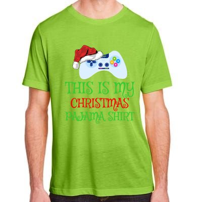 This Is My Christmas Pajamas Santa Hat Video Game Christmas Great Gift Adult ChromaSoft Performance T-Shirt