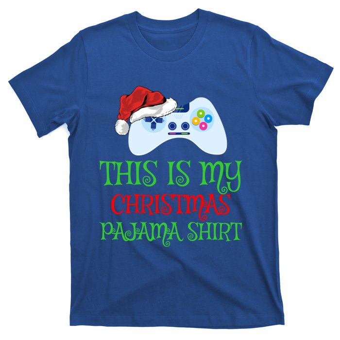 This Is My Christmas Pajamas Santa Hat Video Game Christmas Great Gift T-Shirt