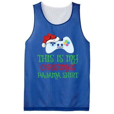 This Is My Christmas Pajamas Santa Hat Video Game Christmas Great Gift Mesh Reversible Basketball Jersey Tank