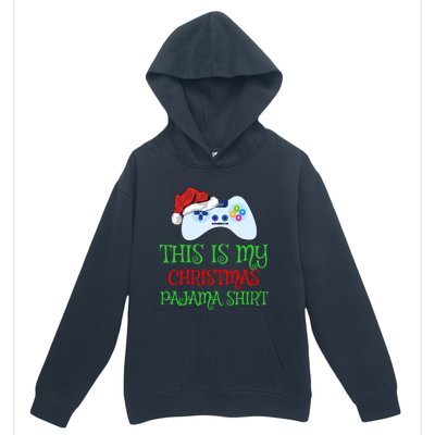 This Is My Christmas Pajamas Santa Hat Video Game Christmas Great Gift Urban Pullover Hoodie