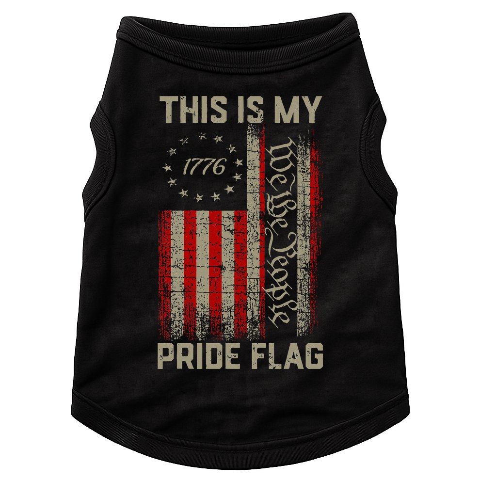 This Is My Pride Flag Usa American Doggie Tank