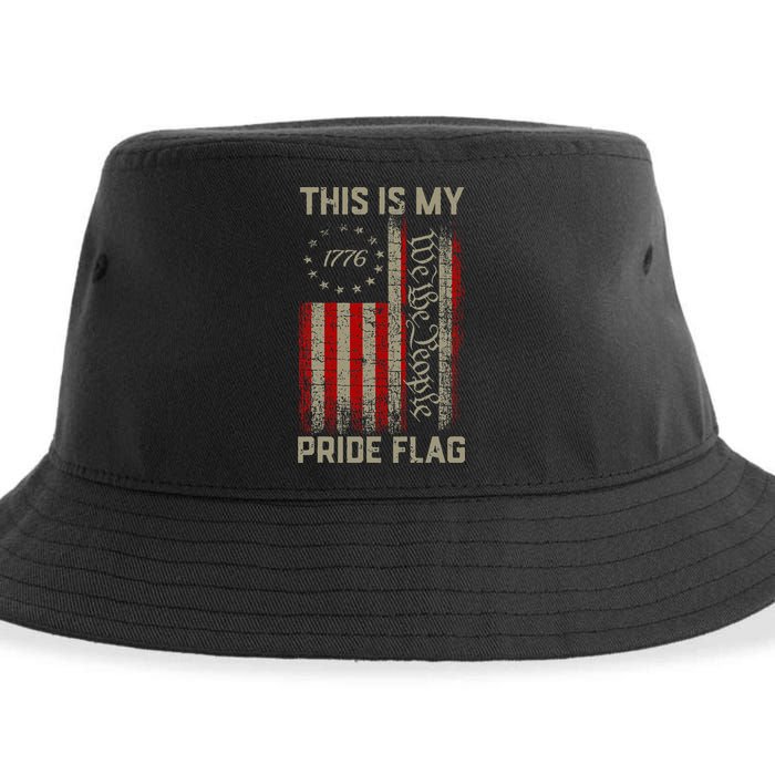 This Is My Pride Flag Usa American Sustainable Bucket Hat