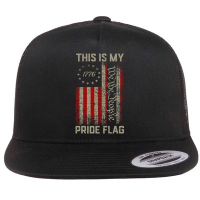 This Is My Pride Flag Usa American Flatbill Hat