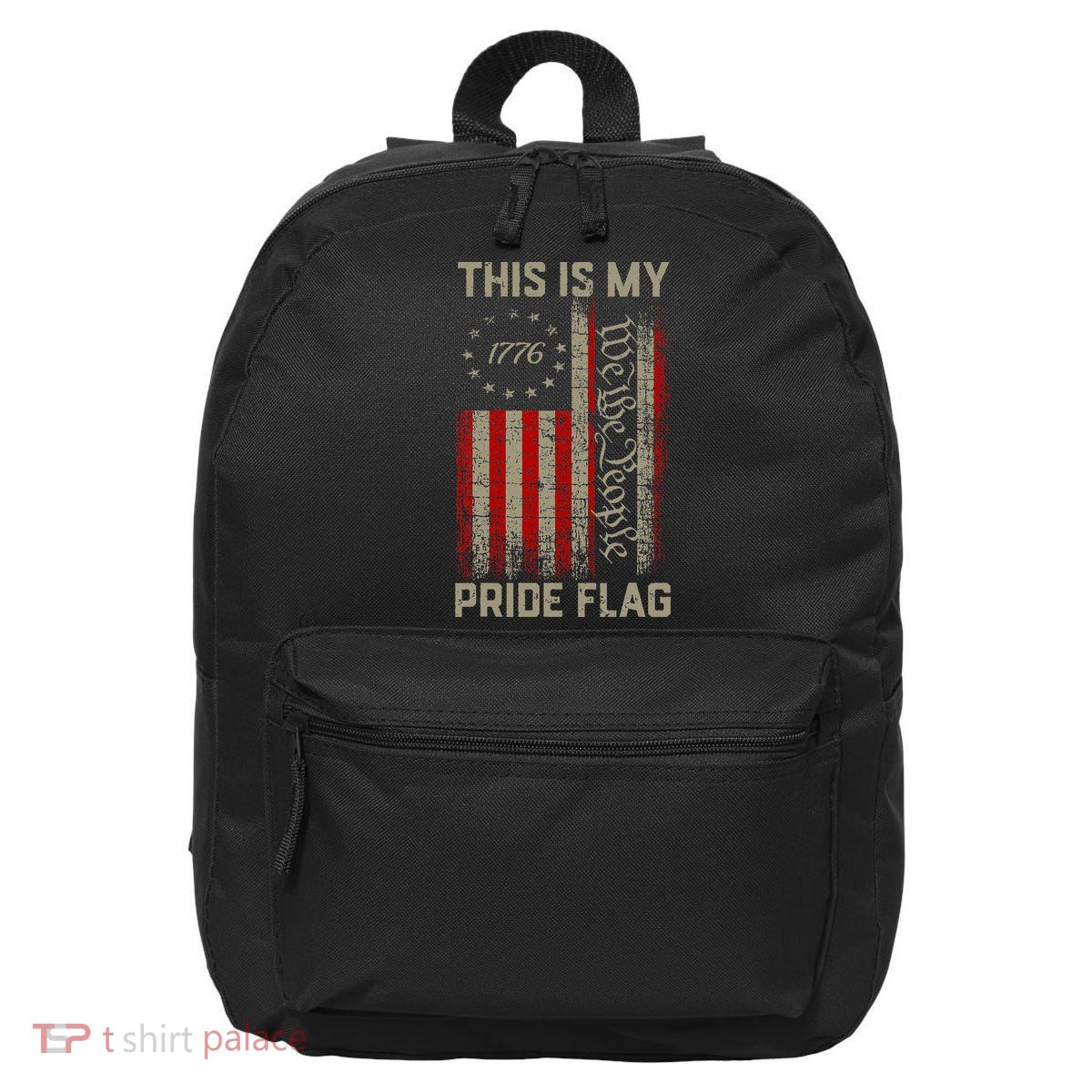 This Is My Pride Flag Usa American 16 in Basic Backpack