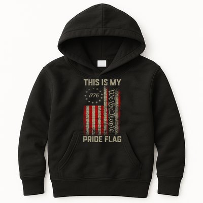 This Is My Pride Flag Usa American Kids Hoodie
