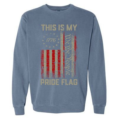 This Is My Pride Flag Usa American Garment-Dyed Sweatshirt