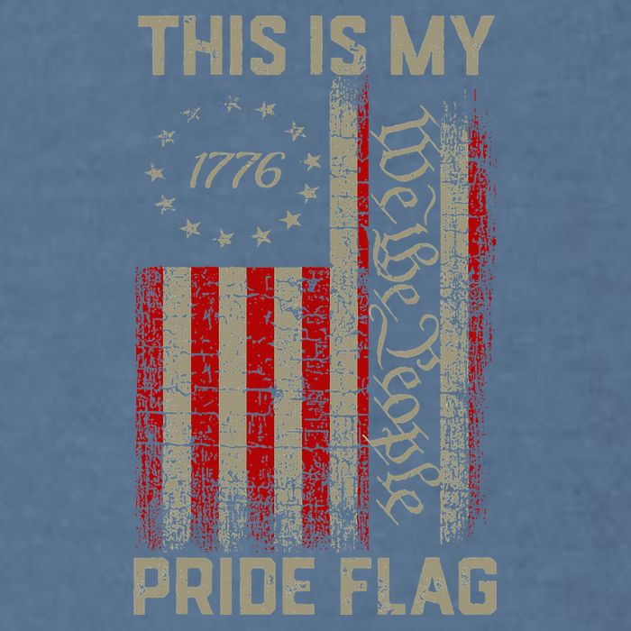 This Is My Pride Flag Usa American Garment-Dyed Sweatshirt