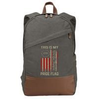 This Is My Pride Flag Usa American Cotton Canvas Backpack