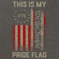 This Is My Pride Flag Usa American Cotton Canvas Backpack
