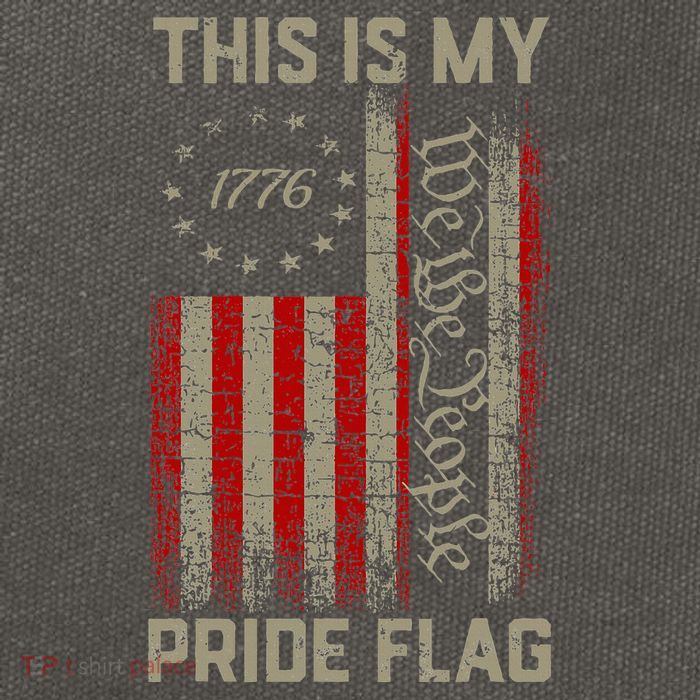 This Is My Pride Flag Usa American Cotton Canvas Backpack