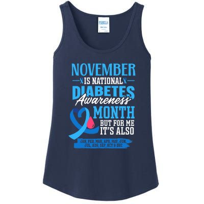 This Is My Fight Type 1 Diabetes Awareness Support Ladies Essential Tank