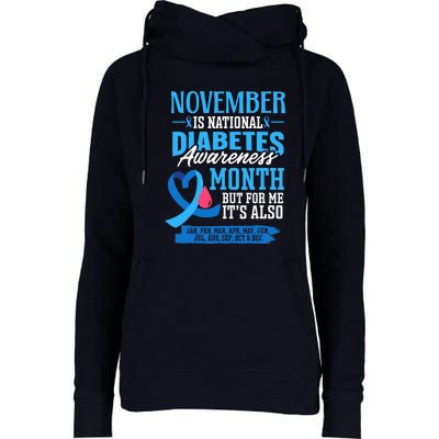 This Is My Fight Type 1 Diabetes Awareness Support Womens Funnel Neck Pullover Hood