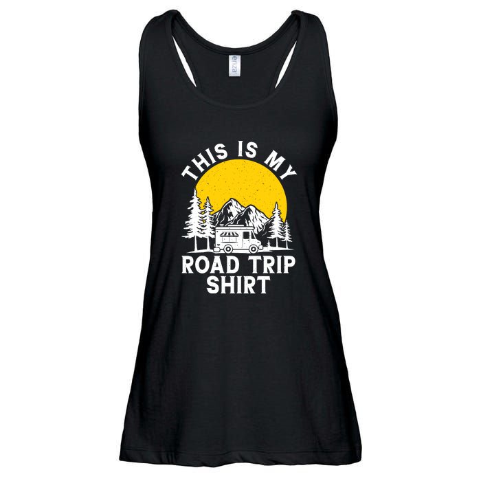 This Is My Road Trip For Camping Gift RV Camping Lover Ladies Essential Flowy Tank