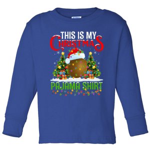 This Is My Christmas Pajama Cool Gift Kiwi Fruit Christmas Meaningful Gift Toddler Long Sleeve Shirt