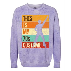 This Is My 70s Costume 70s Outfit 1970s Disco Colorblast Crewneck Sweatshirt