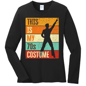 This Is My 70s Costume 70s Outfit 1970s Disco Ladies Long Sleeve Shirt