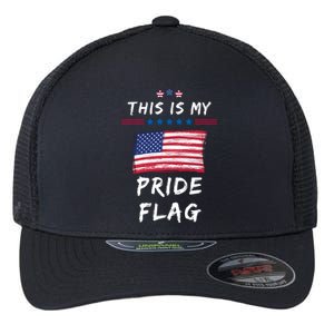 This Is My Pride Flag USA Holiday Flexfit Unipanel Trucker Cap