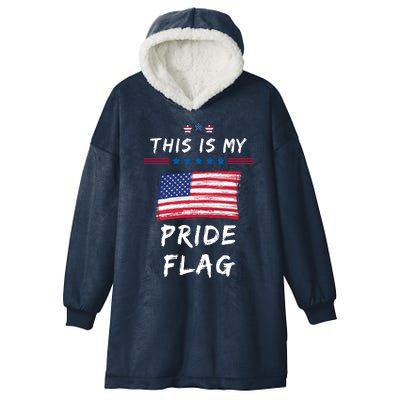 This Is My Pride Flag USA Holiday Hooded Wearable Blanket