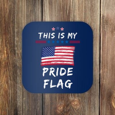 This Is My Pride Flag USA Holiday Coaster