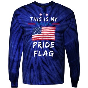 This Is My Pride Flag USA Holiday Tie-Dye Long Sleeve Shirt