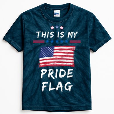 This Is My Pride Flag USA Holiday Kids Tie-Dye T-Shirt