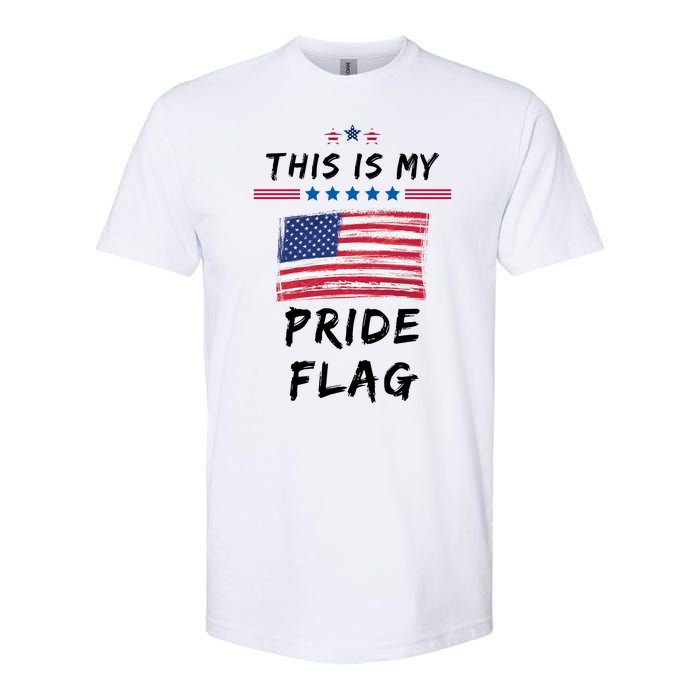 This Is My Pride Flag USA Holiday Softstyle CVC T-Shirt