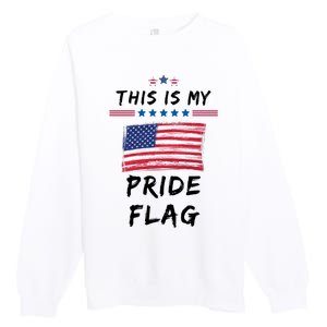 This Is My Pride Flag USA Holiday Premium Crewneck Sweatshirt