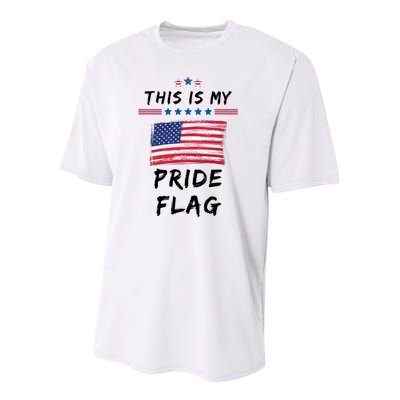 This Is My Pride Flag USA Holiday Youth Performance Sprint T-Shirt