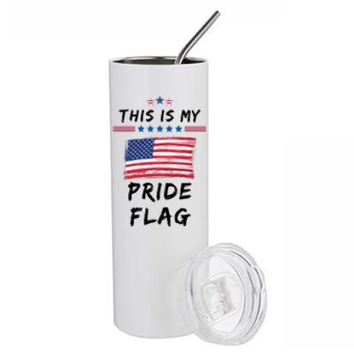 This Is My Pride Flag USA Holiday Stainless Steel Tumbler