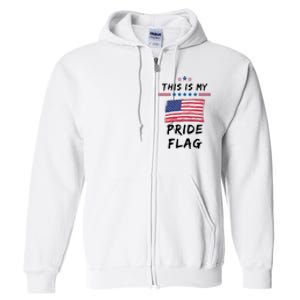 This Is My Pride Flag USA Holiday Full Zip Hoodie