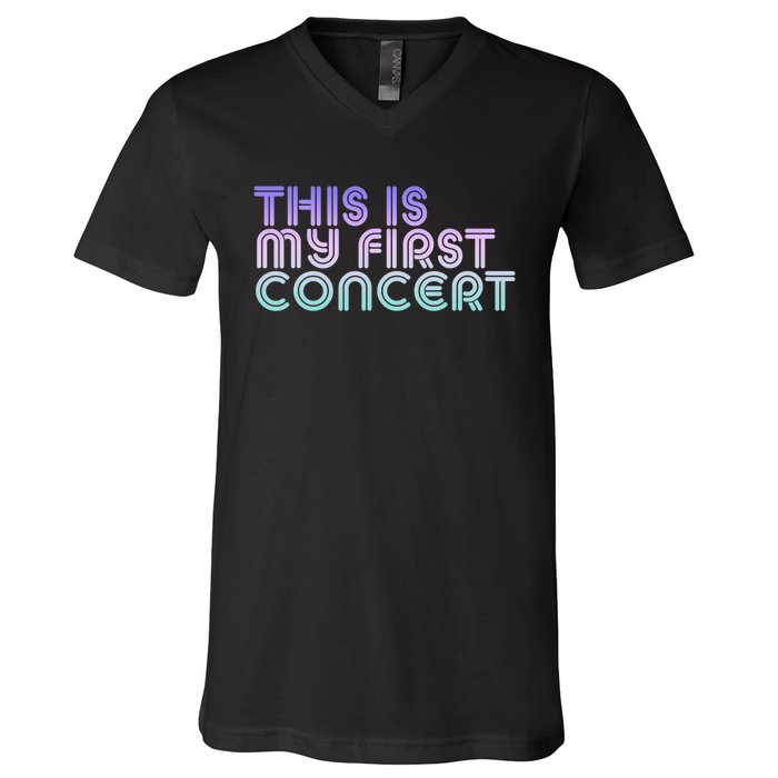 This Is My First Concert V-Neck T-Shirt