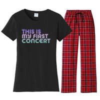 This Is My First Concert Women's Flannel Pajama Set