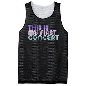 This Is My First Concert Mesh Reversible Basketball Jersey Tank