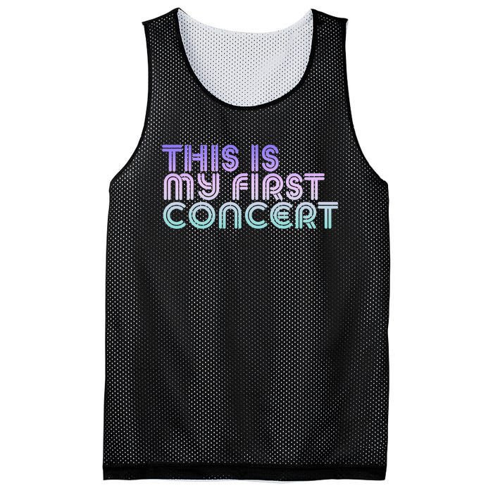 This Is My First Concert Mesh Reversible Basketball Jersey Tank