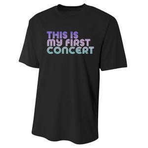 This Is My First Concert Performance Sprint T-Shirt