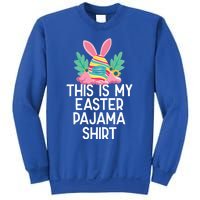 This Is My Easter Pajama Gift Funny Easter Egg Bunny Masked Gift Sweatshirt