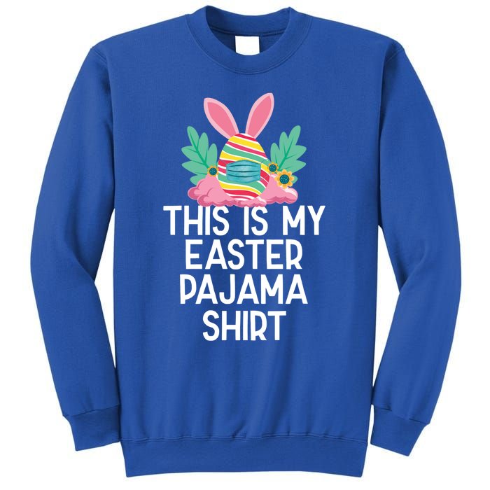 This Is My Easter Pajama Gift Funny Easter Egg Bunny Masked Gift Sweatshirt