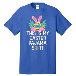 This Is My Easter Pajama Gift Funny Easter Egg Bunny Masked Gift Tall T-Shirt