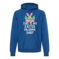 This Is My Easter Pajama Gift Funny Easter Egg Bunny Masked Gift Premium Hoodie