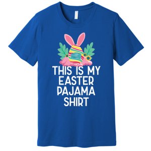 This Is My Easter Pajama Gift Funny Easter Egg Bunny Masked Gift Premium T-Shirt