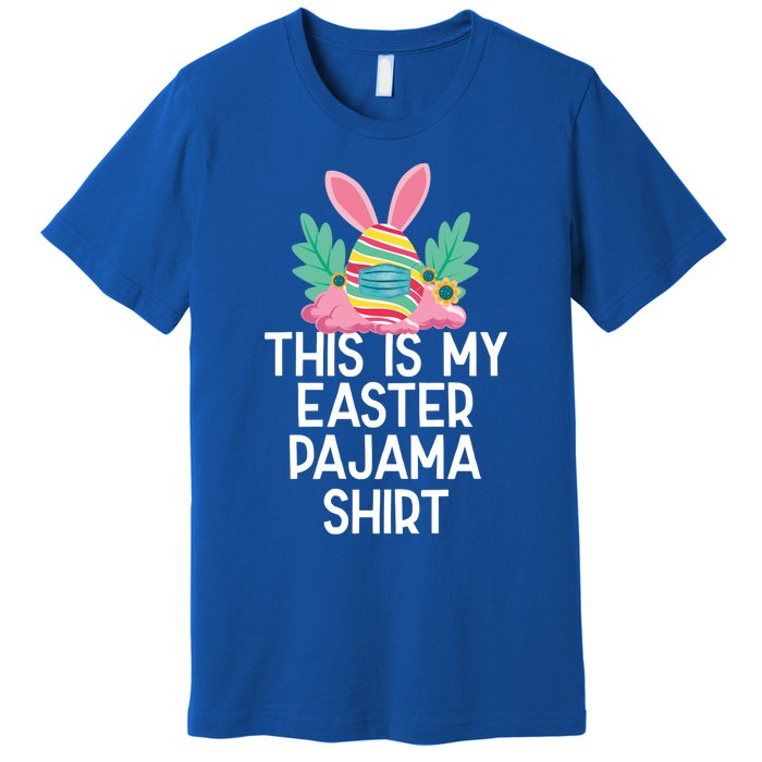 This Is My Easter Pajama Gift Funny Easter Egg Bunny Masked Gift Premium T-Shirt