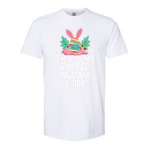 This Is My Easter Pajama Gift Funny Easter Egg Bunny Masked Gift Softstyle CVC T-Shirt