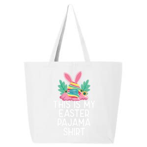 This Is My Easter Pajama Gift Funny Easter Egg Bunny Masked Gift 25L Jumbo Tote