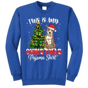 This Is My Christmas Pajama Pitbull Xmas Dog Lover Gift Sweatshirt